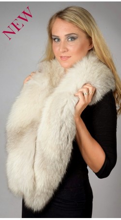 Grey Fox Fur Collar
